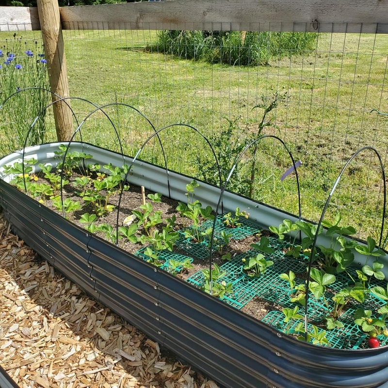 Hdeoops Greenhouse Hoops Grow Tunnel, 5 Sets of 7FT Garden Hoops for Raised Beds, Rust-Proof Fiberglass Frame for Garden Netting, Greenhouse Kit, Plant Shade Cloth, Plant Row Cover, 25 pcs - Image 3